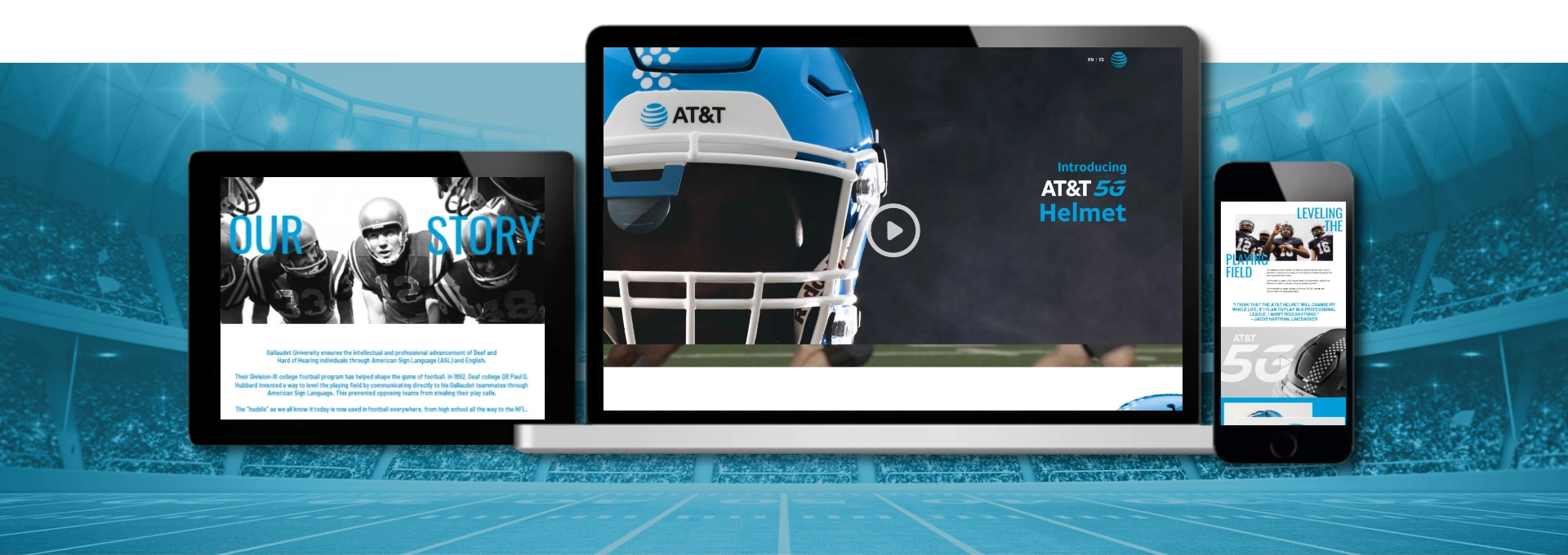 ATT Project Helmet stadium devices