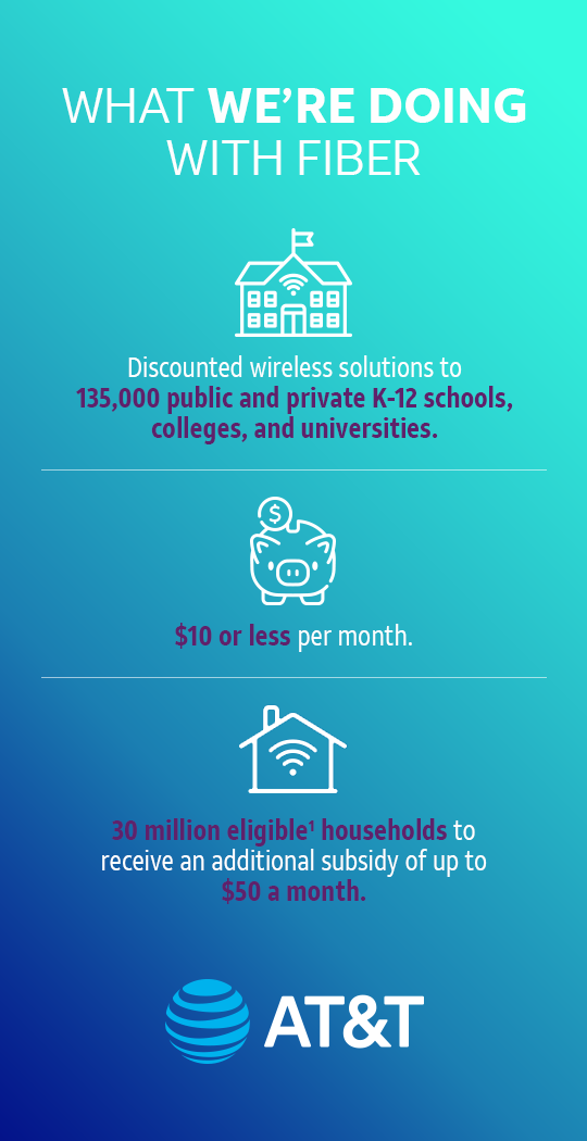 How Fiber can help the digital divide - infographic